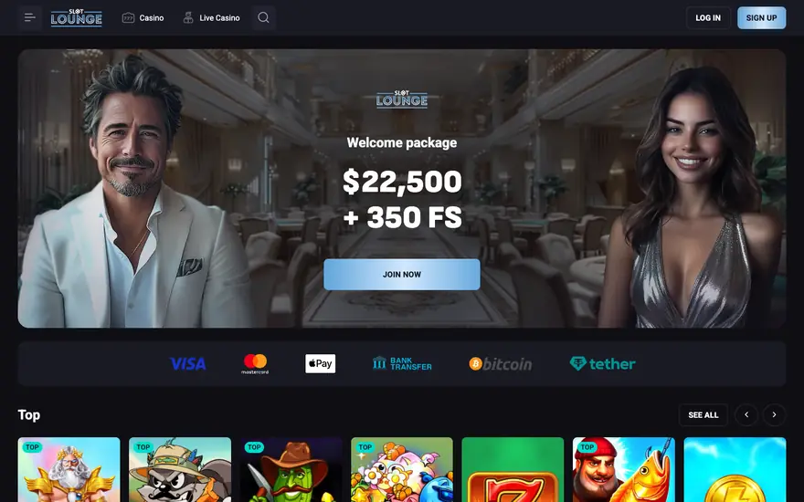 SlotLounge lobby